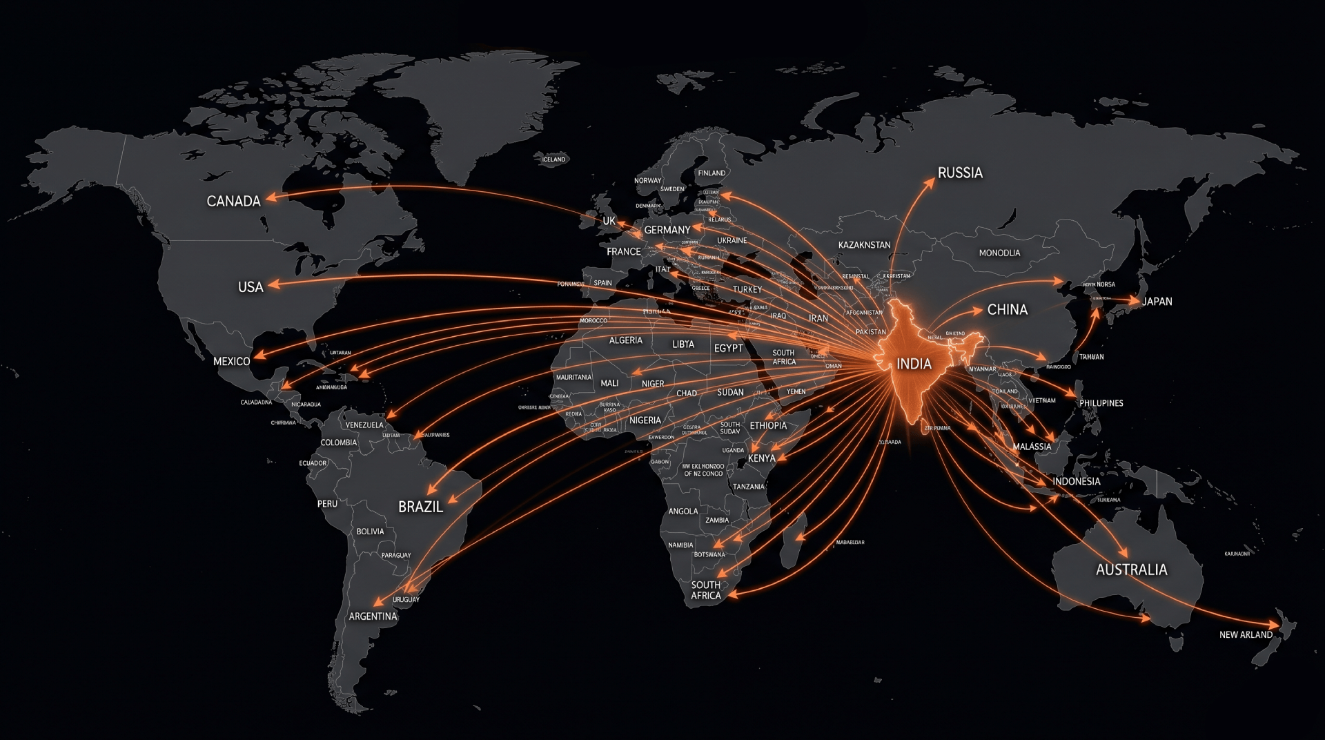 KedarCera Export Map